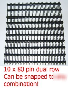 10X80 pin dual row header 4 modem total 800 pins freesh