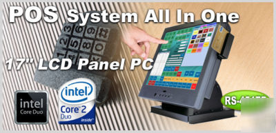 New pos intel dual core touch computer all in one ~ ~ 