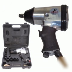 Torque horse 17-piece pneumatic impact wrench set - too