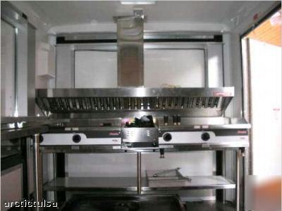 Concession trailer grease exhaust vent hood 6FT w/fan