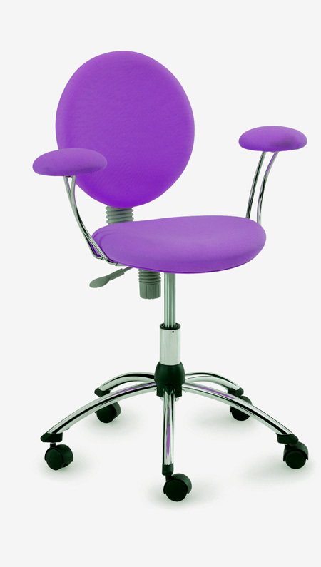 New art deco ergonomic office chair in purple *on sale