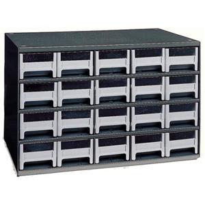 Part bin storage cabinet akro mil steel 20 drawer 19320