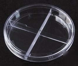 Parter medical petri dishes, segmented, sterile 3574