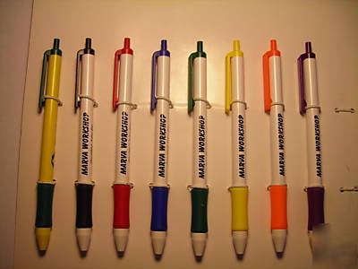 100 personalized rubber grip pens great promotional buy