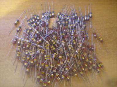 200 antique insulated composition resistors nos