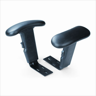 Alera t-arms for VT48 series swivel task chairs, black
