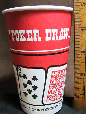 Draw poker 12 oz paper hot cups game texas playing card