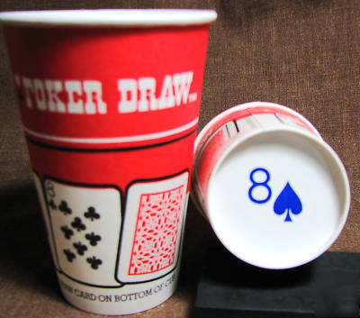 Draw poker 12 oz paper hot cups game texas playing card