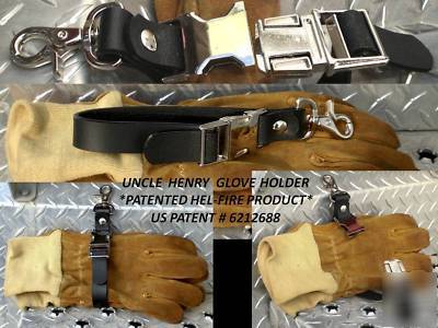 Glove strap leather firefighter hel-fire *original*
