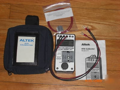 Altek rtd calibrator model 211 w/case (fluke)