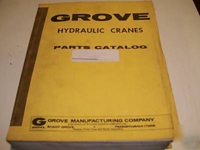 Grove TM150 crane illustrated parts manual 1968