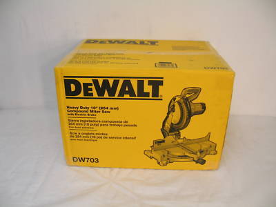 New dewalt DW703 heavy-duty compound miter saw sealed