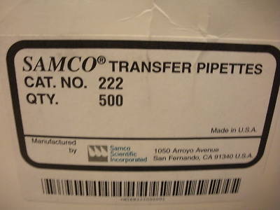 Fisher/samco volumetric pipet/pipets/pipettes 1&5 ml