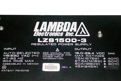 Very nice lambda regulated power supply model LZS1500-3
