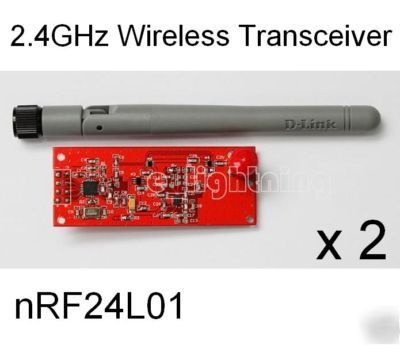 2 x 2.4G wireless NRF24L01 module with power amplifier 