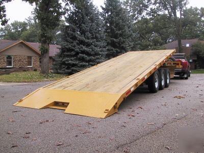 2010 deck over tilt equipment trailer, 21,000 gvw