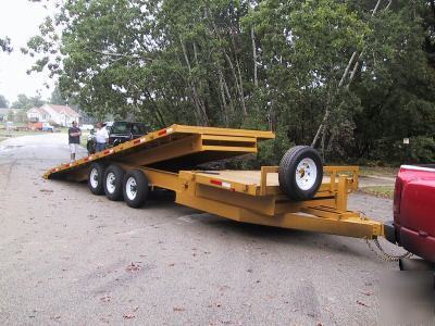 2010 deck over tilt equipment trailer, 21,000 gvw