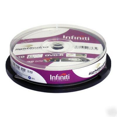 5 pack infiniti lightscribe dvd-r 16X 4.7GB premium uk 