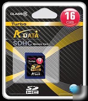 Adata 16 gb sdhc memory card 16GB turbo hc sd class 6