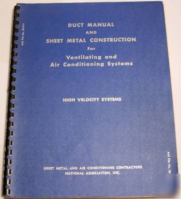 Duct manual sheet metal construction air conditioning