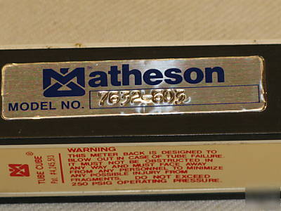 Matheson flow control meter model 7632-603