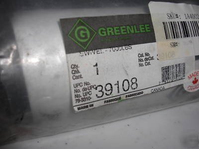 New greenlee 39108 swivel, 7000 lbs factory fresh 