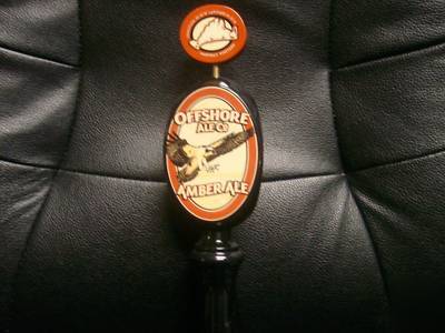 Offshore ale co. amber ale beer tap handle 