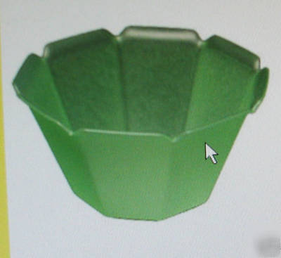 Qualita of italy green smeraldo cups, 1,000/case.