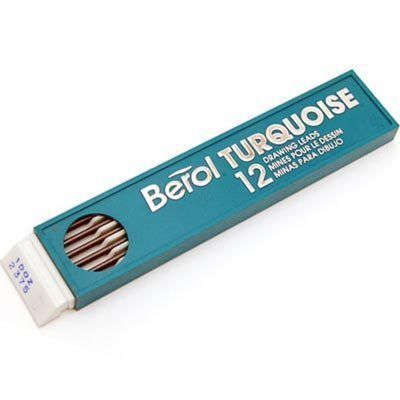 Berol turquoise sanford 2MM clutch pencil leads 3H