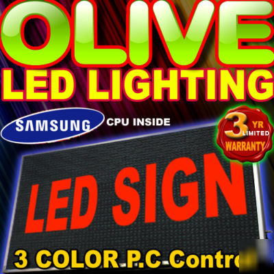 Best led sign p.c control programmable scroll 53