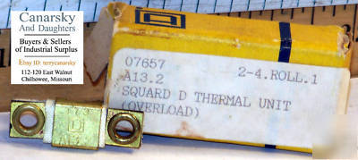 New 1 square d A13.2 thermal overload relay 