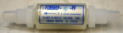 Plast-o-matic FC050EP- Â¼ - pf flow control valve