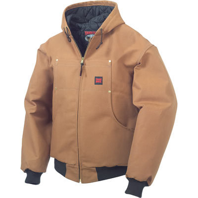 Tough duck hooded bomber - x-l, brown