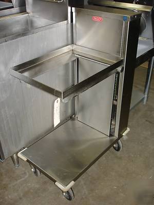 Used seco stainless transport cart for 14 x 18