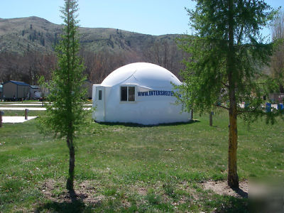 Haiti red cross disaster shelter, solar dome, wind, led