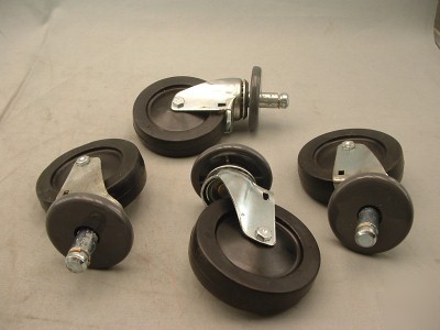 4 jarvis 5 inch caster wheels for kitchen cart rack