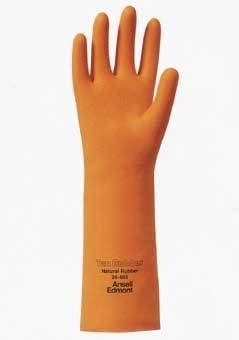 Ansell healthcare tan rubber premium gloves, : 115608