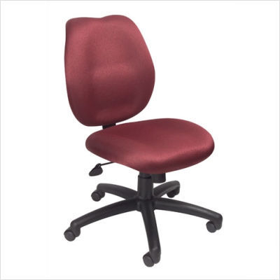 Boss office ratchet molded foam task chair burgundy