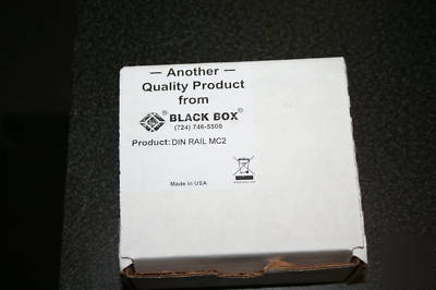 New black box din rail mounting bracket for switches - 