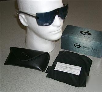New gargoyles ansi classic black ice safety sun glasses