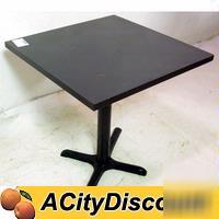 Restaurant furniture 30X30 black wood dining table