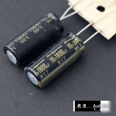 New 70PCS 1800UF 16V rubycon mcz pc capacitors 