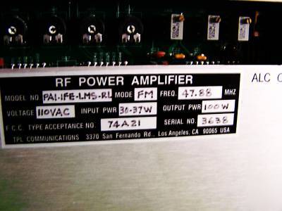 Tpl PA1-1FE-lms-rl 6 mtr repeater amp