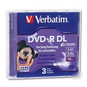 Verbatim 95313 -3PK mini dvd+r dl 2.4X 2.