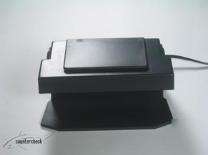 Counter top counterfeit money and credit card detector