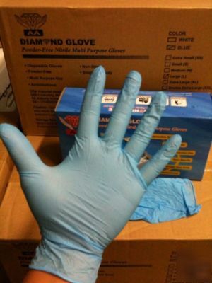  1000 disposable nitrile glove 4MIL powder free size xl