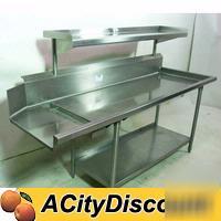 Commercial restaurant add on s/s prep table drain board