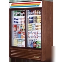Glass slide door cooler/refrigerator(true brand) 