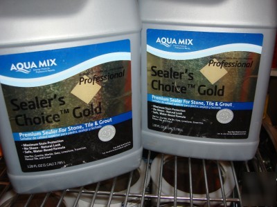 2-1GAL aqua mix sealers choice gold stone tile grout
