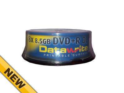 5 [discs] datawrite dvd+r dual layer printable 8.5G8X 